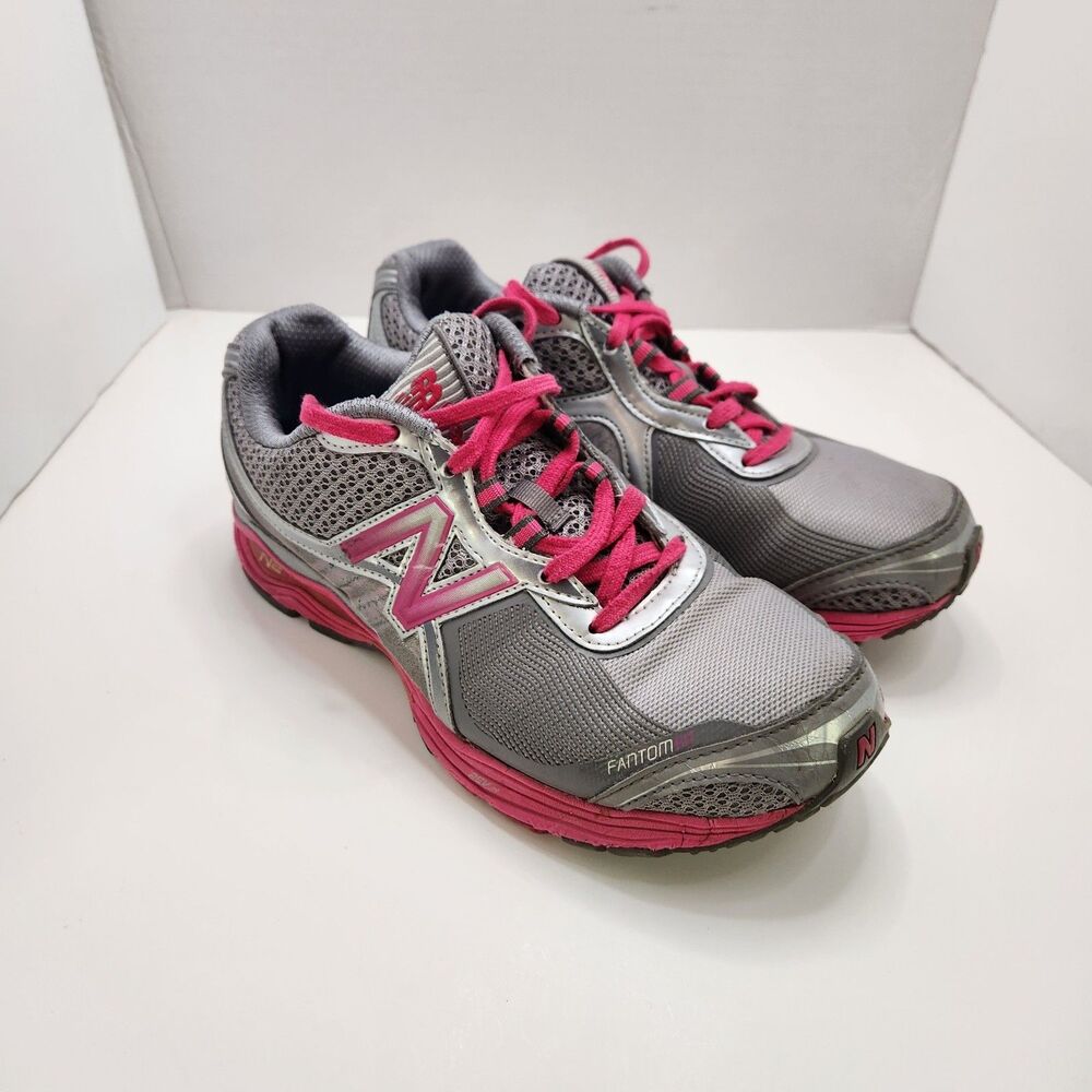 New Balance Fantom Fit 1765 Running Sneakers Womens 8 D Shoes Gray Pink WW1765KM